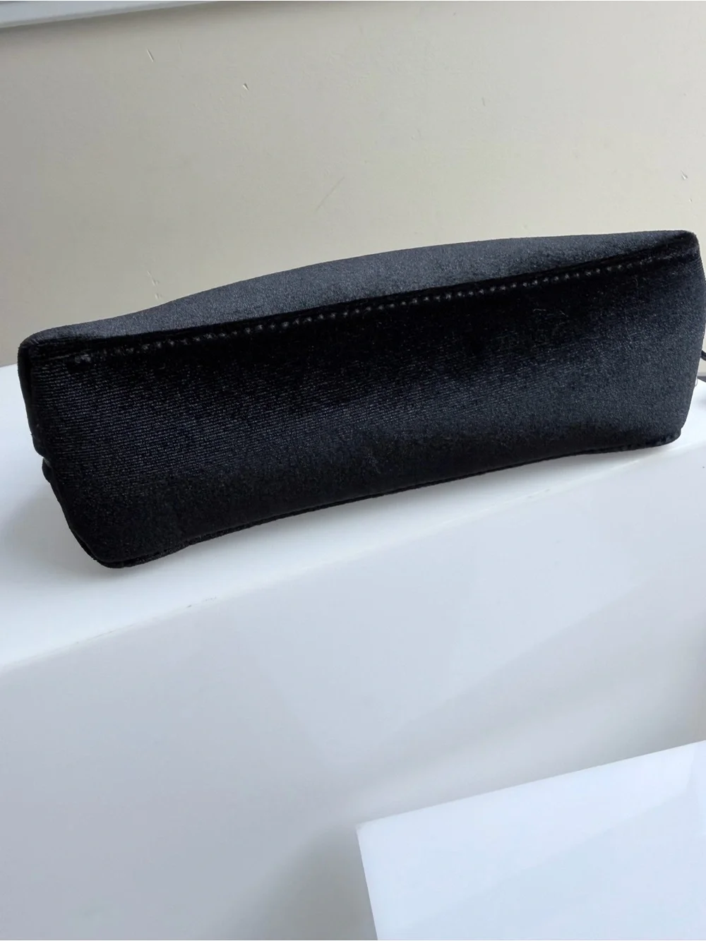 Mini Dior Beauty Bag In Black Velvet